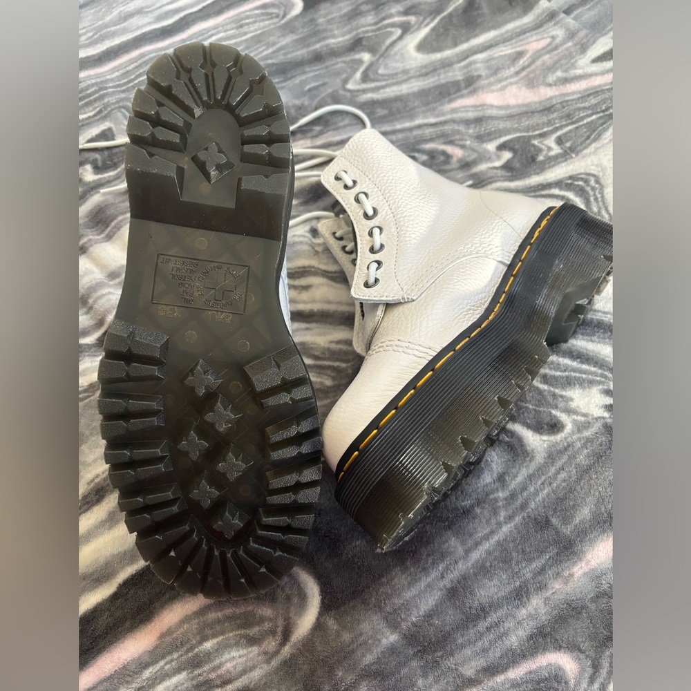 Sinclair White Aunt Sally Platform Boots